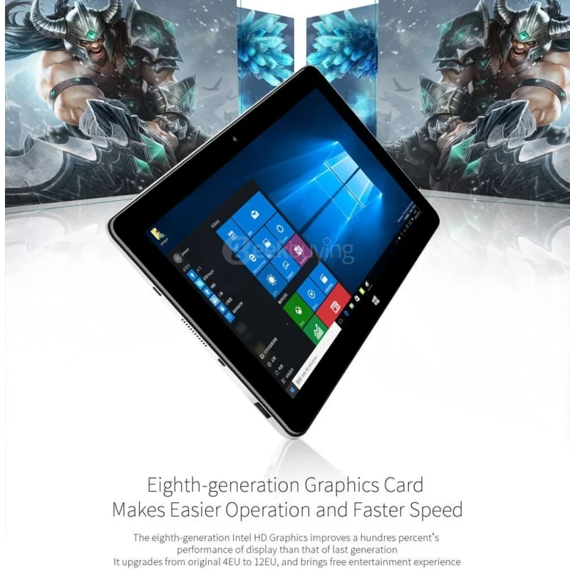 Heißes 10,8-Zoll-Windows-10-Tablet 2 GB DDR3L 32 GB eMMC 1366 x 768 Pixel 6600 mAh Quad Core 1,44 GHz Ezpad M6 Tablets PC