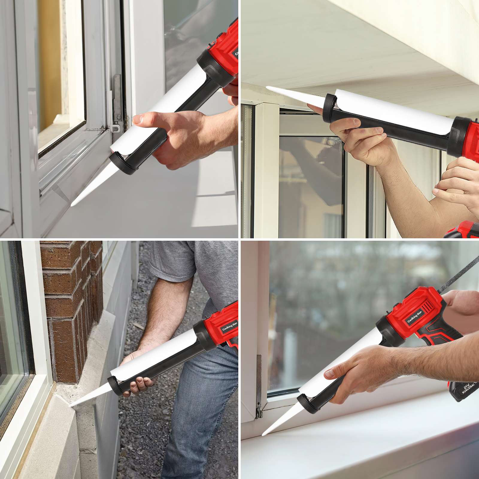 Electric Glue Gun Glass Glue Caulking Gun Wireless Doors and Windows Electric Sewing Glue Tool for Makita 18V Battery