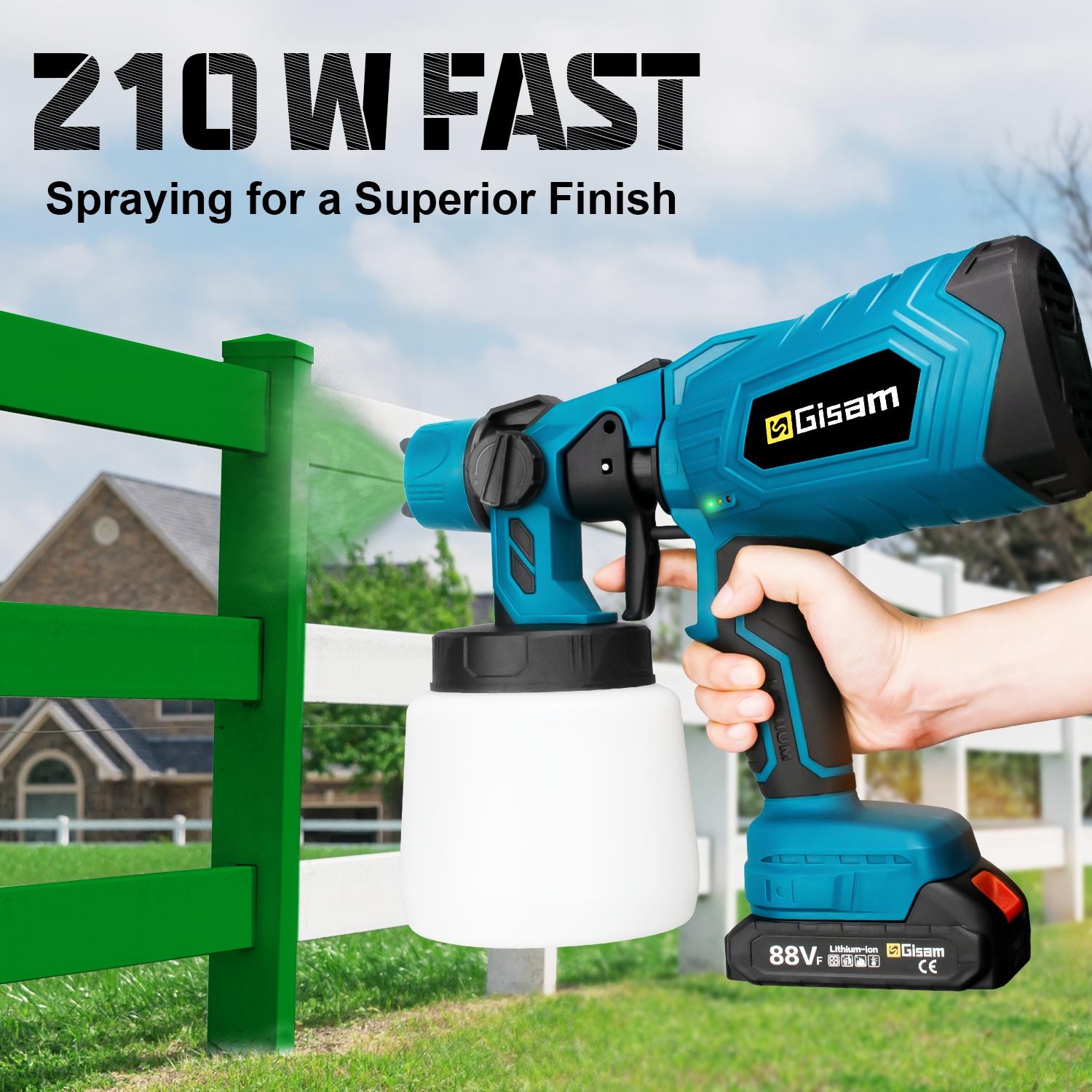 1000 мл беспроводной электрический пистолет-распылитель портативный бытовой распылитель краски авто мебель стальное покрытие Аэрограф для батареи Makita 18 В