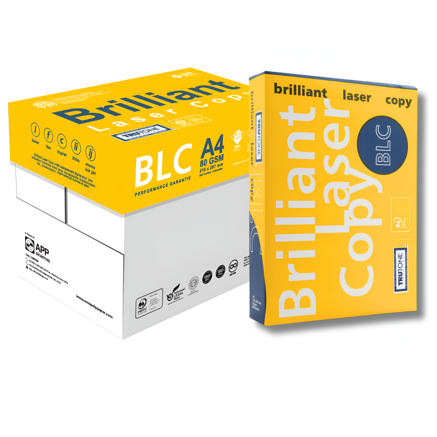 KROWN - Pack de 500/2500 Folios A4 80g, 500 Hojas por Pack, Papel Blanco Multiusos para Impresora, Fotocopiadora y Escritura, Ideal para Oficina, Hogar, Escolar y Uso Diario