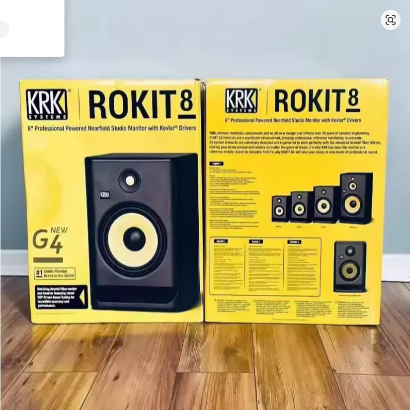 A1 KRK RoKIT 8G4 AANGEDREVEN STUDIO-monitor, gloednieuw