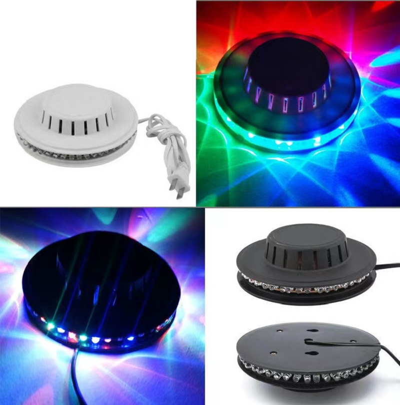 ไฟดิสโก้ที่มีสีสัน 48LED พื้นหลังเวทีตกแต่งคริสต์มาสปาร์ตี้ไวน์คลับไฟตกแต่ง (1 แพ็ค)