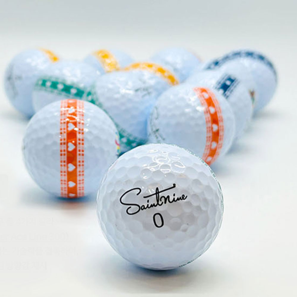 세인트나인 T 골프공 3피스 300도 퍼팅라인 12구