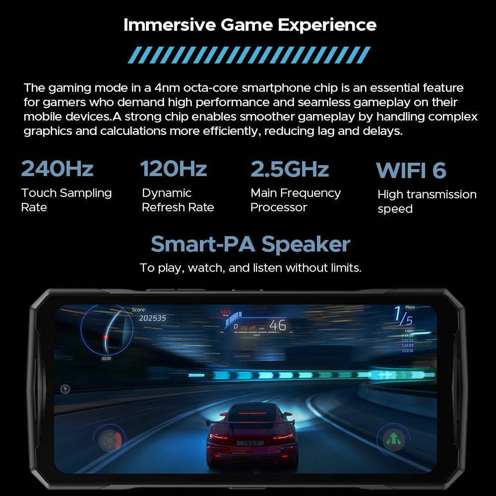 Wereldpremière DOOGEE V40 Pro 5G robuuste telefoon 6,78 "16 GB + 512 GB gamingtelefoons Afmeting 7300 200 MP AI-camera 8680 mAh Android 14