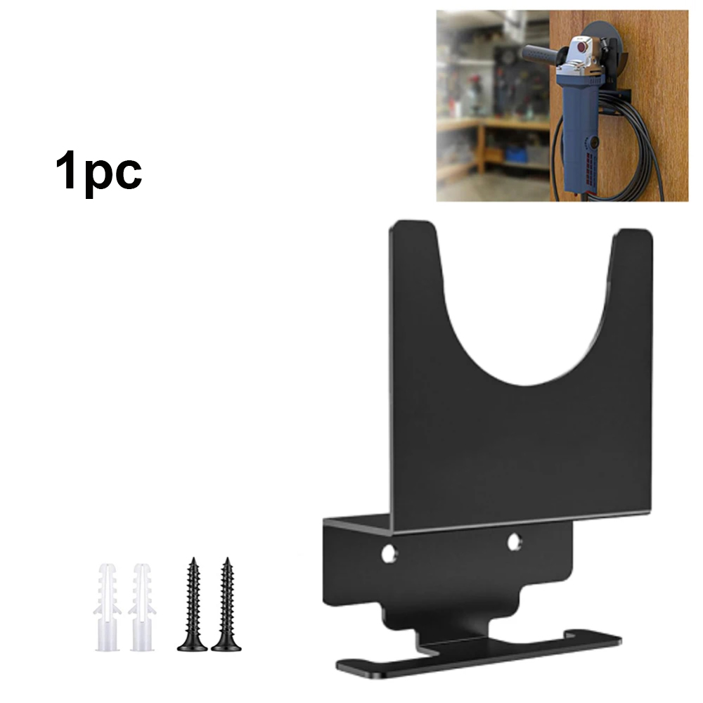 Suporte de moedor de ângulo de metal rack de moedor de ângulo com cabide de cabo polidores suporte de armazenamento de montagem na parede para oficina casa garagem