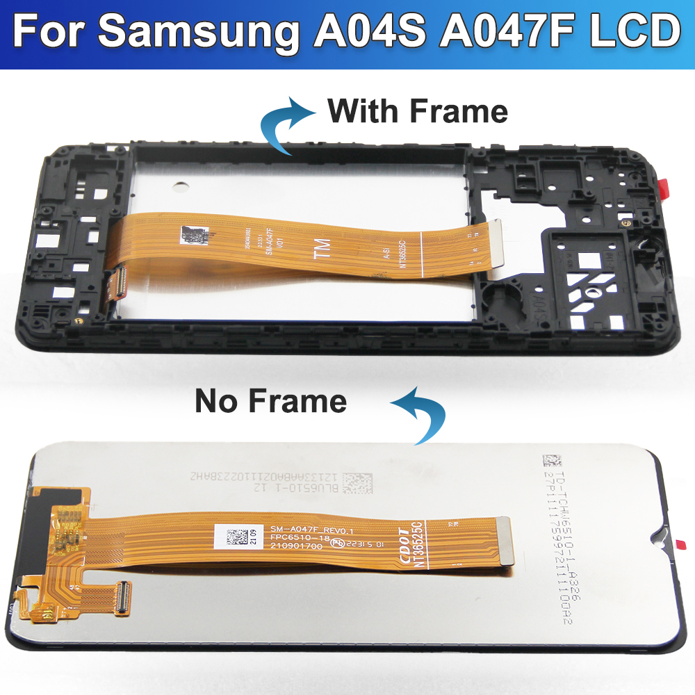 6,5'' Für Samsung A04S LCD Display Touchscreen Digitizer Für samsung A047F, A047F/DS, lcd display mit rahmen