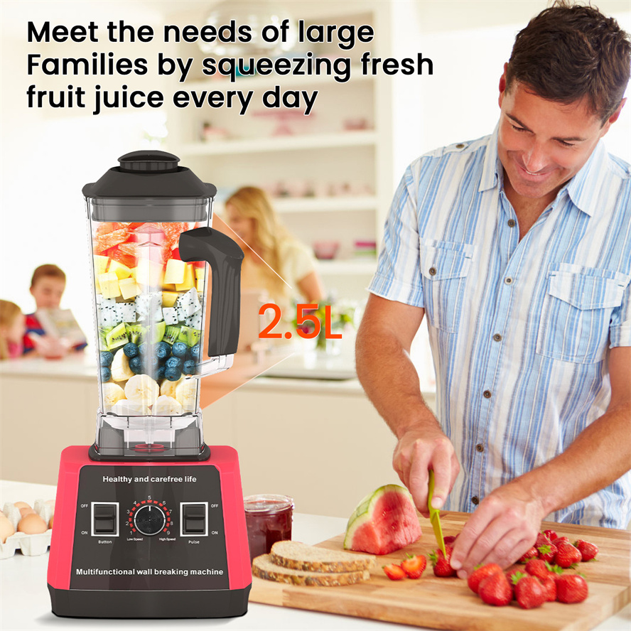 5000W 9 velocidades pesado devido liquidificador comercial processador de alimentos estacionário biscoitos de gelo para compras espremedor de alta potência