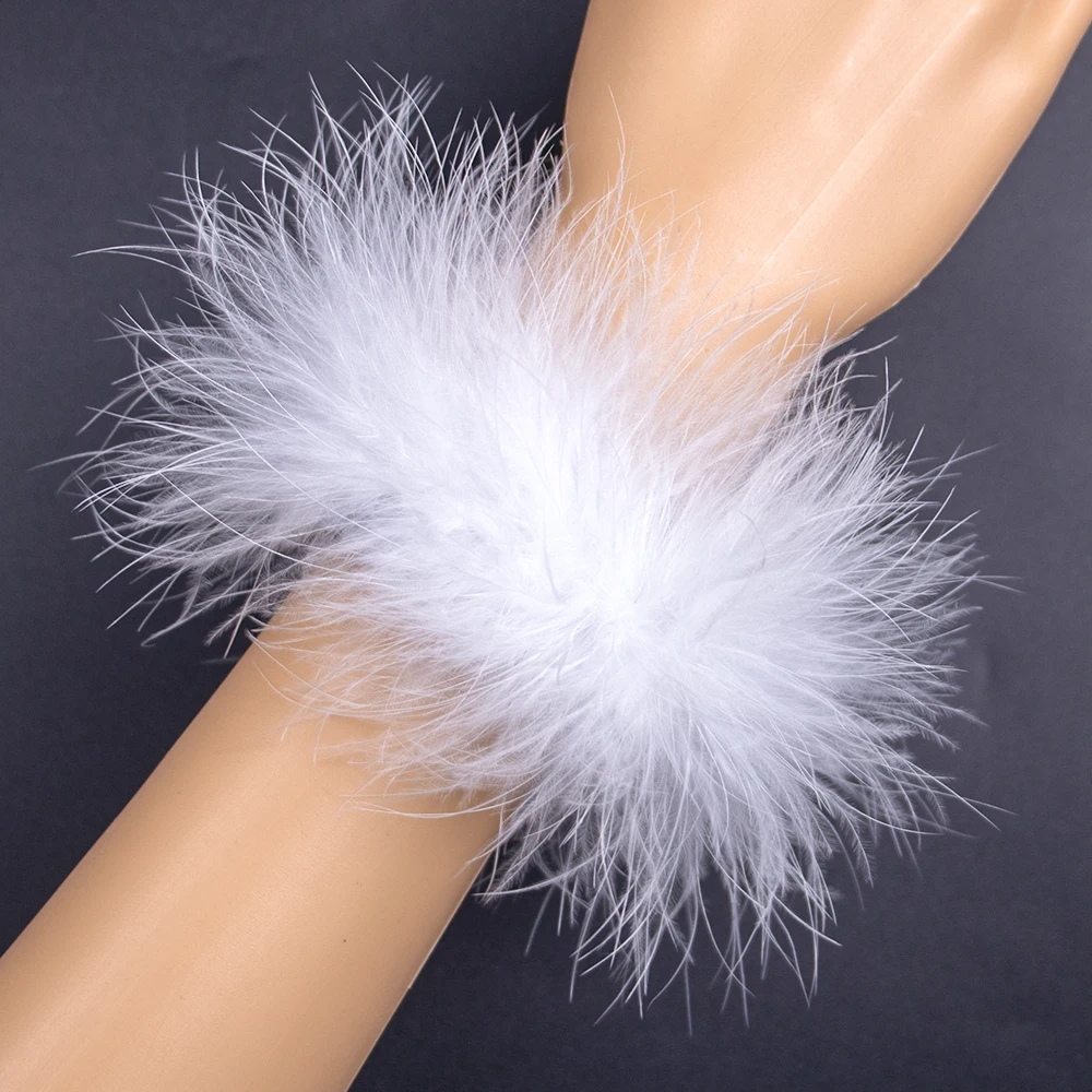 刺feathersの羽と羽でブレスレットを作るためのアクセサリー,白い羽のデザイン,調整可能,女性用
