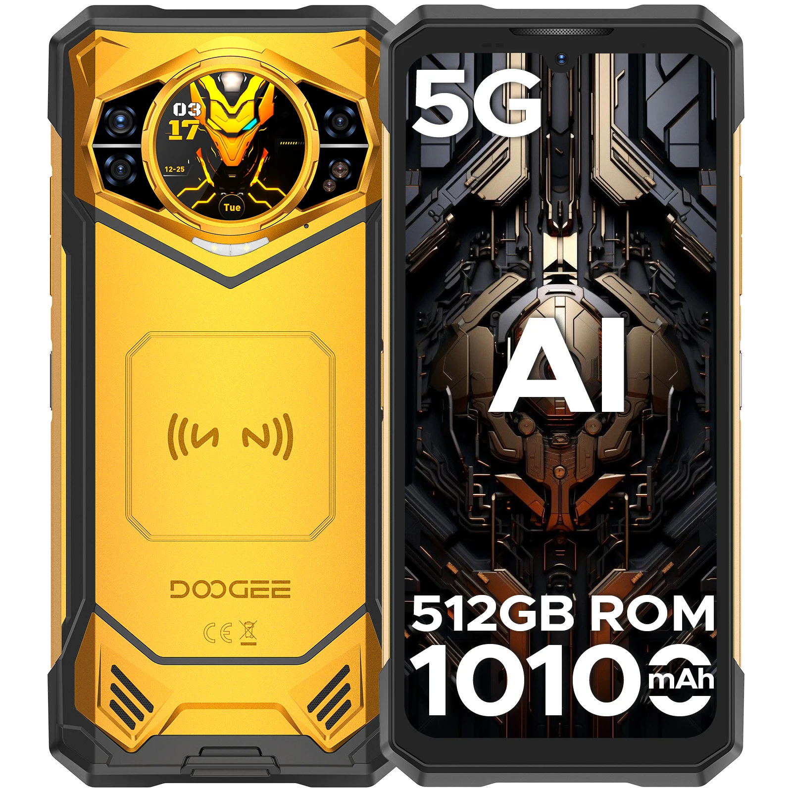 Anteprima mondiale DOOGEE S200 X 5G Telefono robusto 12+512 GB Smartphone 6,72" FHD + 120 Hz Schermo IPS Dimensity 7050 Batteria 10100 mAh 33 W