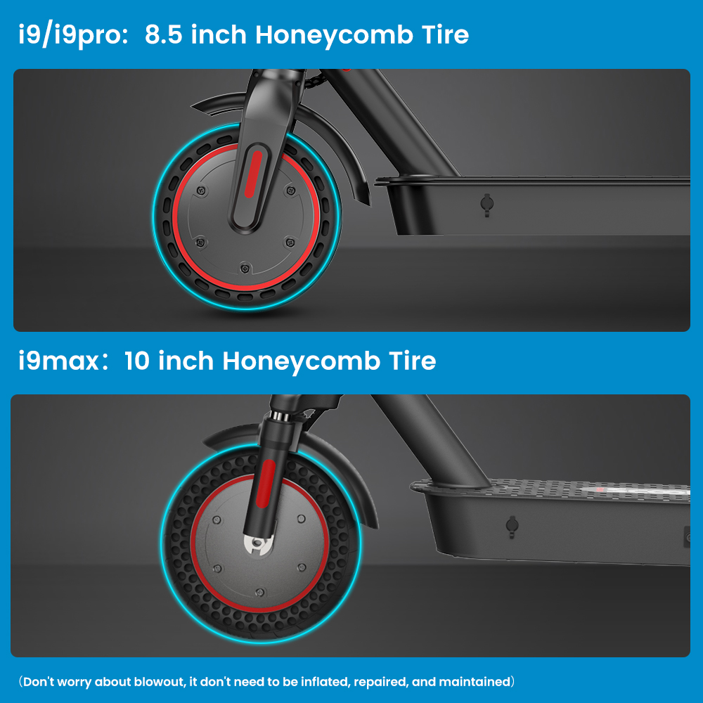 IScooter-Trottinette Électrique pour Adulte, Modèle i9/i9Pro/i9Max, 30/35 kendo, 350/500W