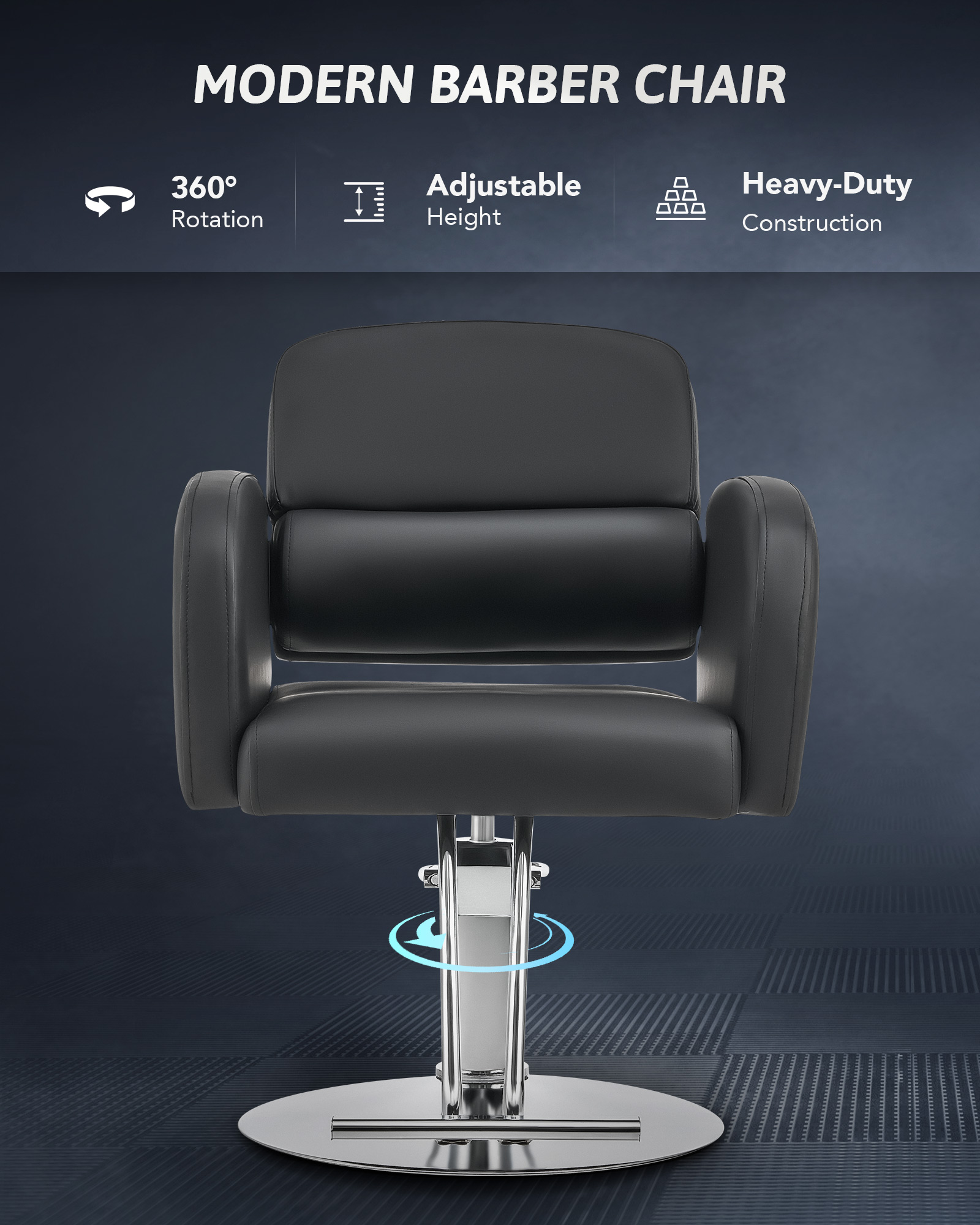 CO-Z Classic Adjustable Styling Salon Barber Chair 360 Swivel Hairdressing Chair