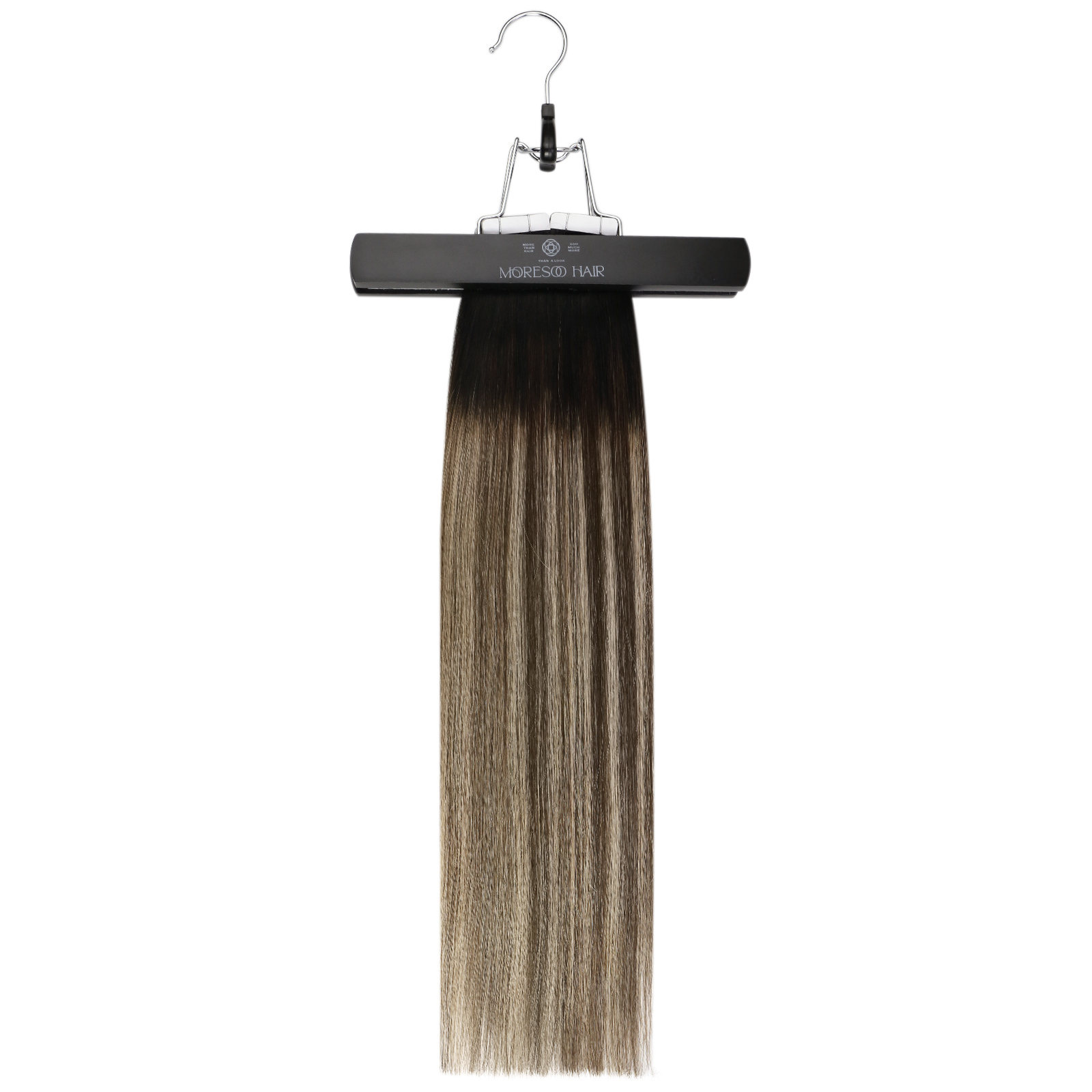 Moresoo ruban dans les Extensions de cheveux humains brésilien droit Remy Extension de cheveux naturel Invisible sans couture bande ins 100% vrais cheveux