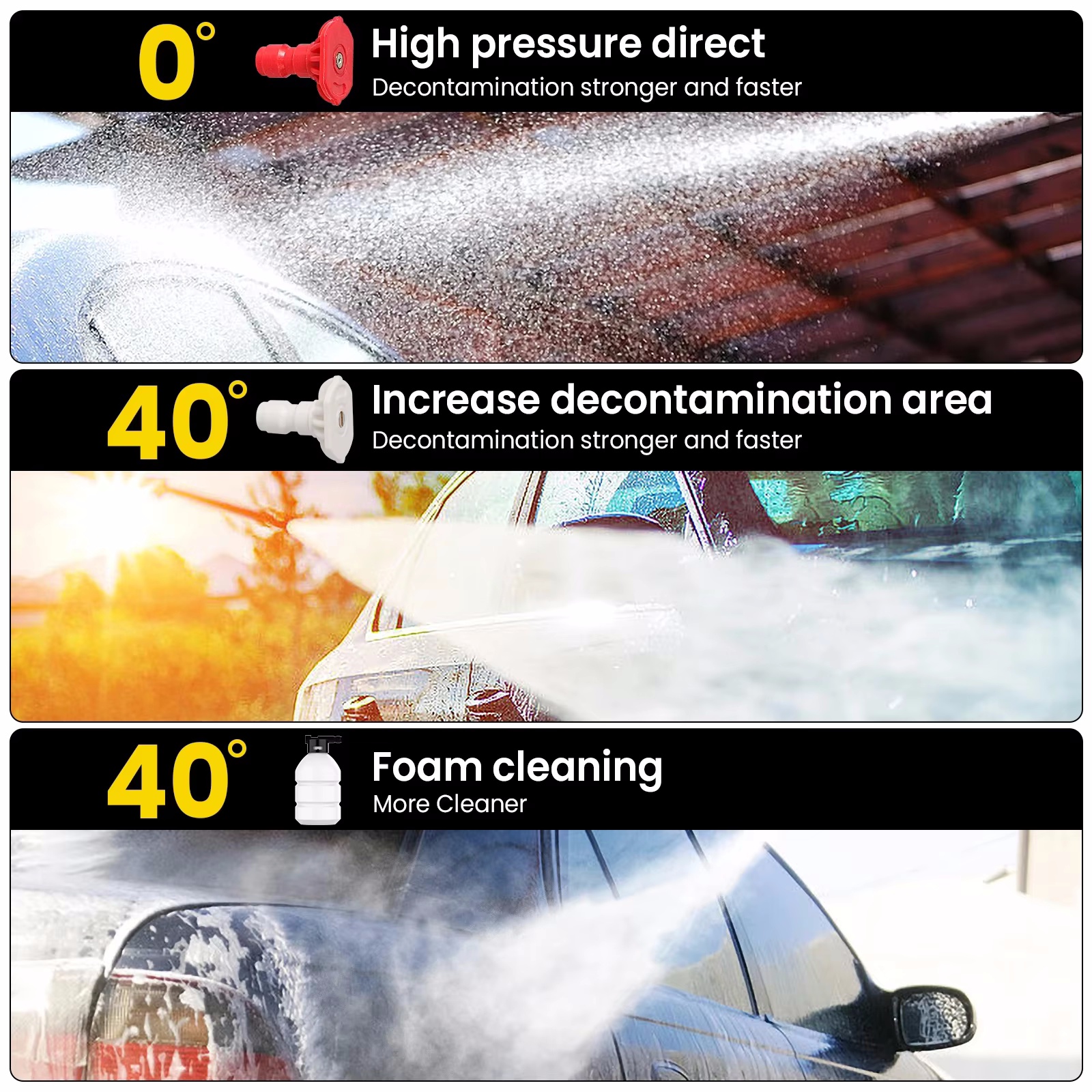 50Bar Cordless idropulitrice ad alta pressione rondella pistola ad acqua a spruzzo autolavaggio macchina per la pulizia dell'acqua a pressione per batteria Makita 21V