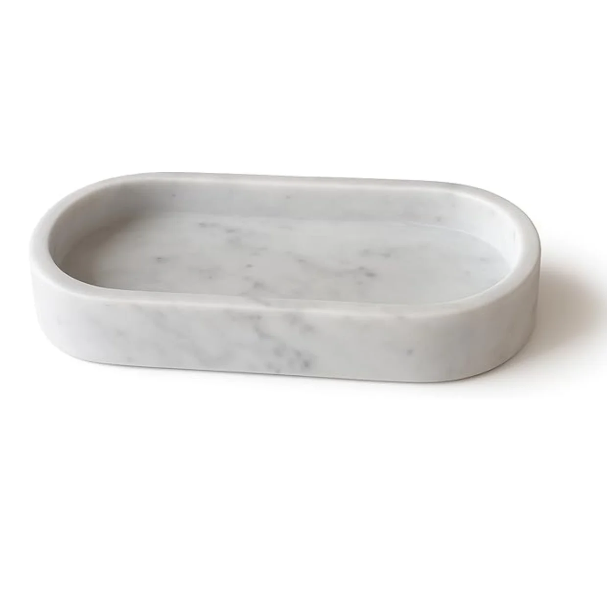 Kalu Creations – Vassoio Ovale in Marmo Bianco 🪨 | Vassoio Decorativo per Bagno, Cucina e Soggiorno | Porta Candele, Sapone, Asciugamani o Gioielli | Organizer Elegante – Kalu Creations –  Made in Italy 🇮🇹