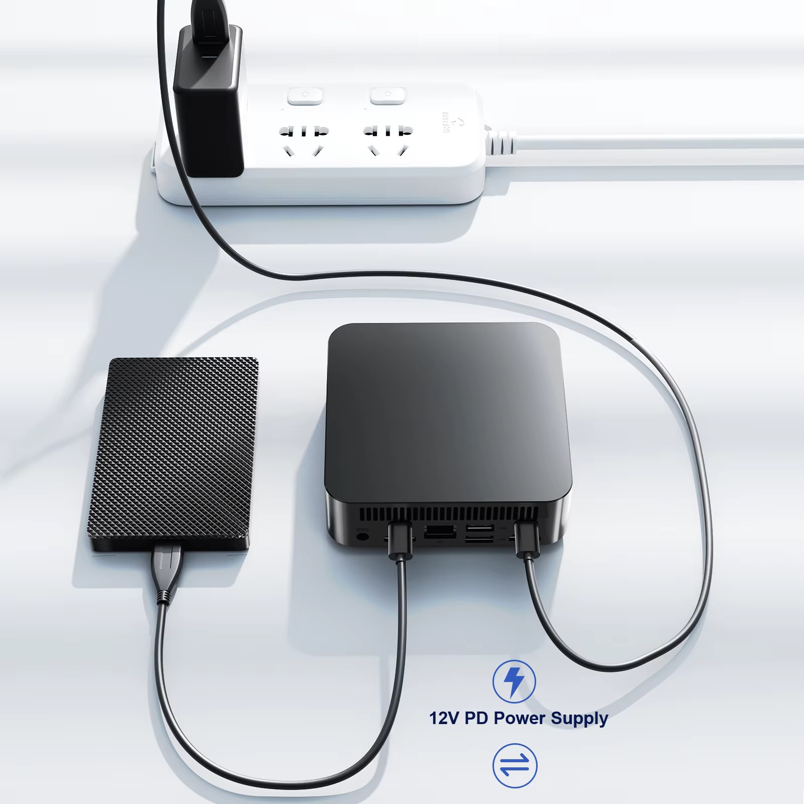 Portable Mini PC Gamer Intel Core i9 8950HK Windows 11 Pro Mini Computer 16GB RAM 512GB 1TB SSD 1000M Ethernet Gaming PC Desktop