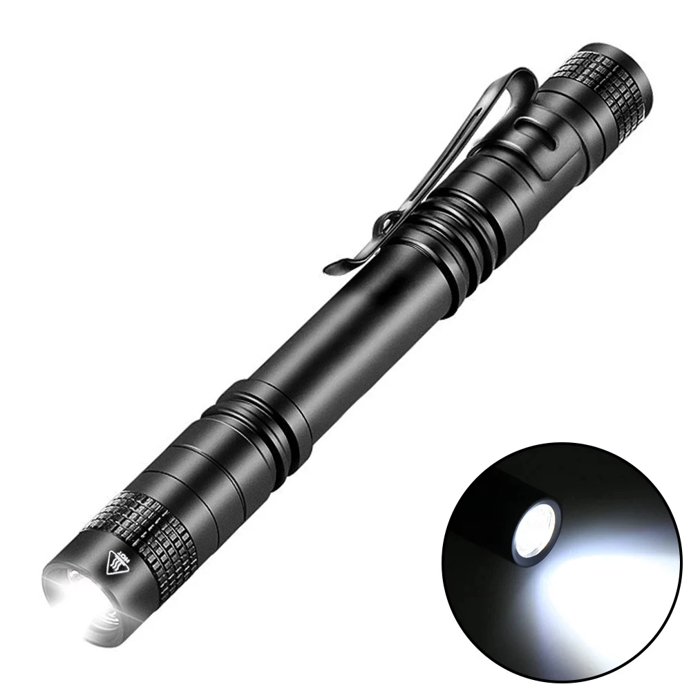LED Flashlight Mini 13cm Portable White Light Dentist Nurse Torch Camping Hiking Adventure Out Flashlights