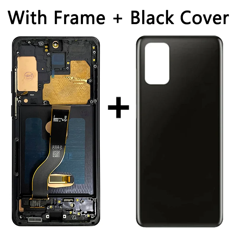 Super AMOLED for Samsung  S20+ G985 G985F G985F/DS Lcd Display with Frame Digital Touch Screen Assembly S20 Plus Display