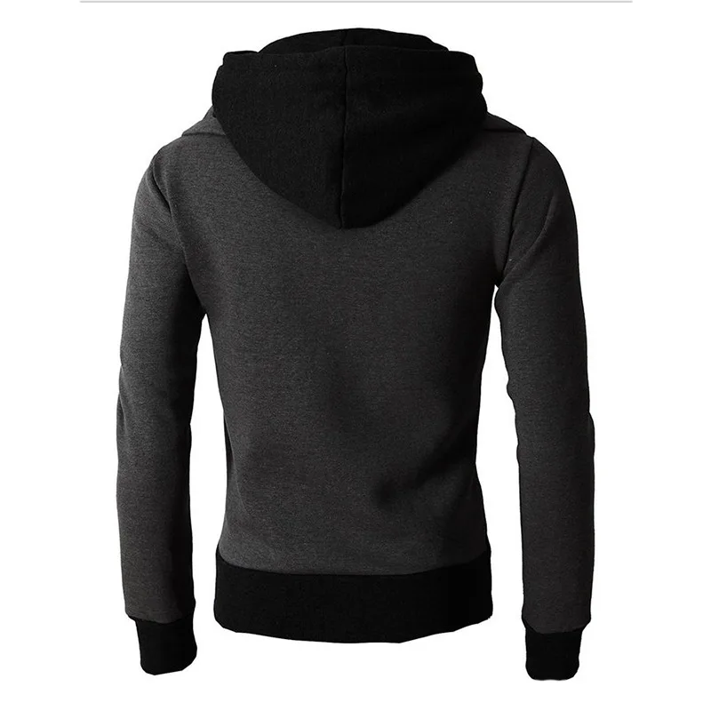Chaquetas con cremallera para hombre, abrigos informales de lana para otoño e invierno, chaqueta Bomber con cuello y bufanda, prendas de vestir con capucha a la moda para hombre, Sudadera con capucha ajustada 2023