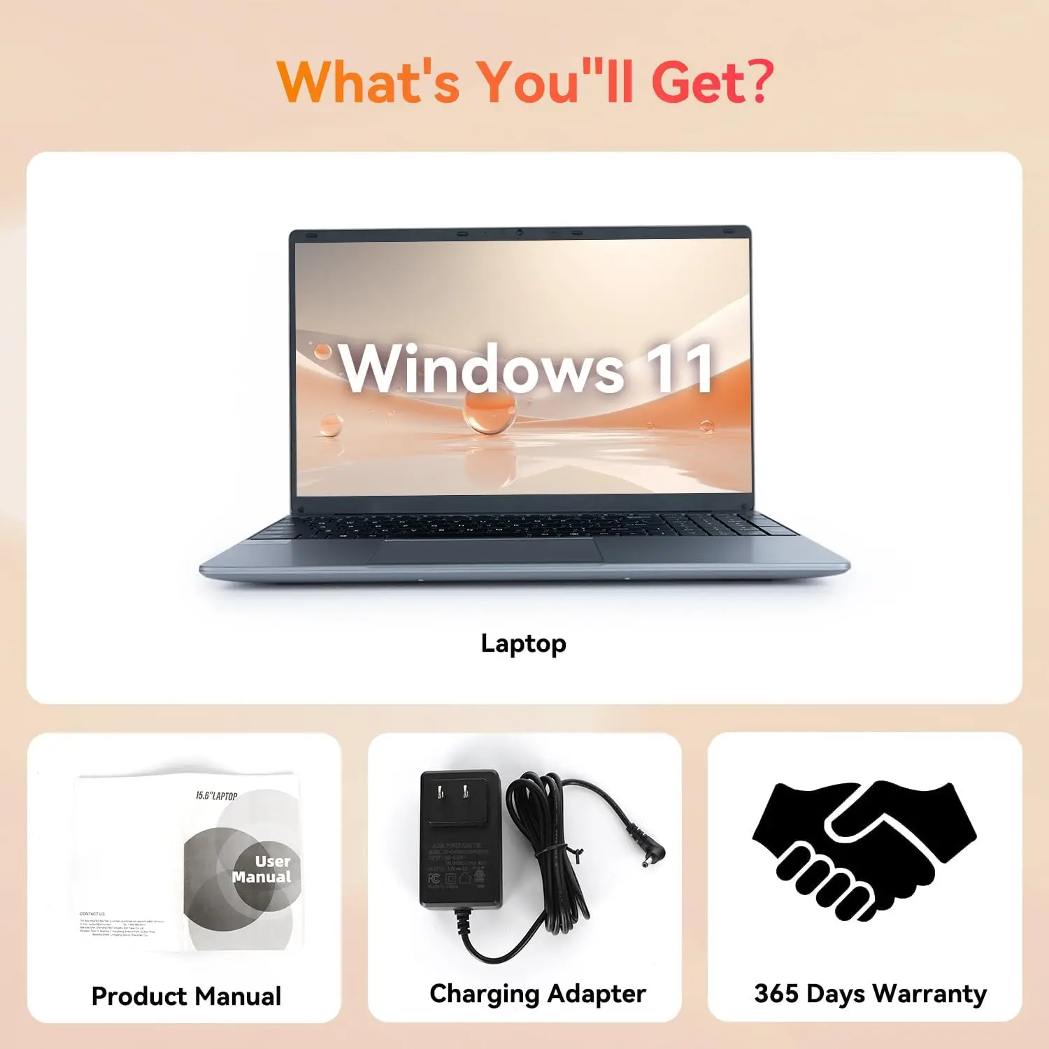 Notebook 15.6 Inch Laptop Windows 11 1366 * 768 Cheap Portable Intel Celeron N5095 Quad-Core Processors Laptop 8 RAM 256GB ROM
