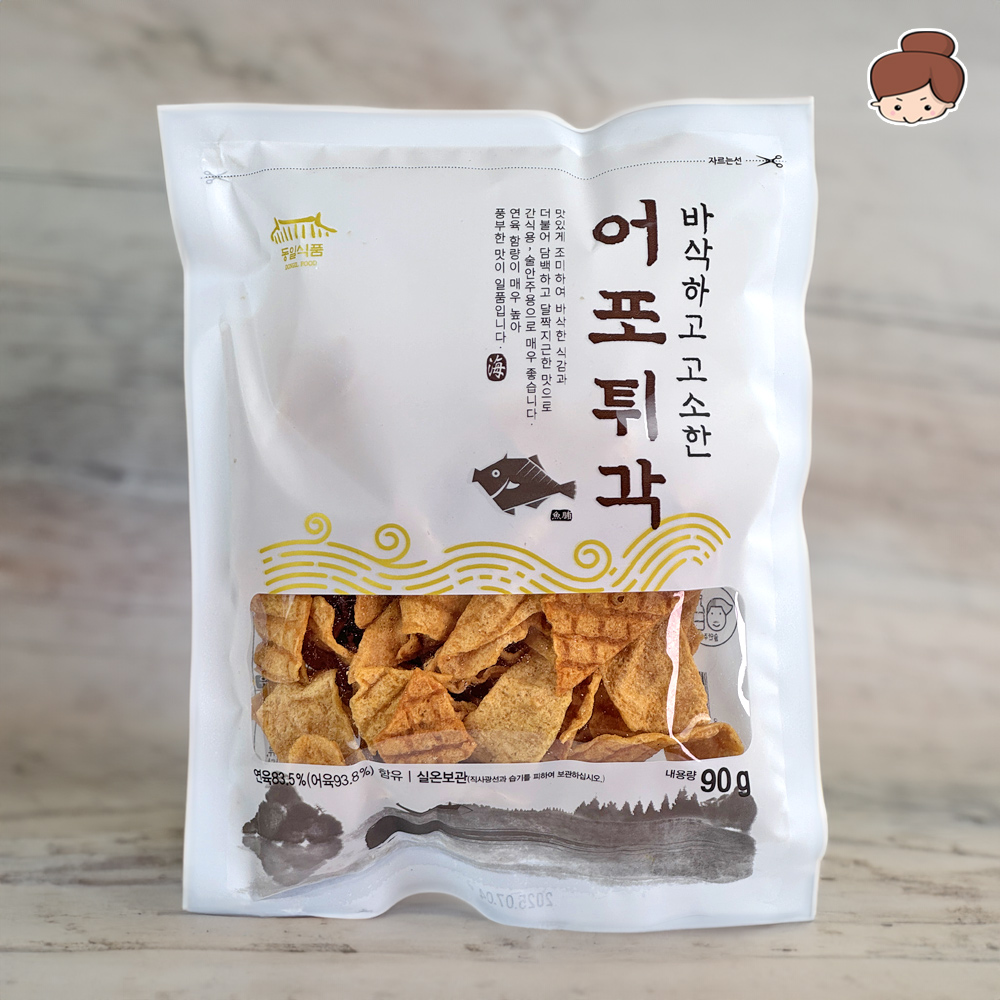 고소하고 바삭한 어포튀각 90g 5봉, 10봉 / 건어물녀 건어물 쥐포 생선 어포 튀각 반찬 간식 안주