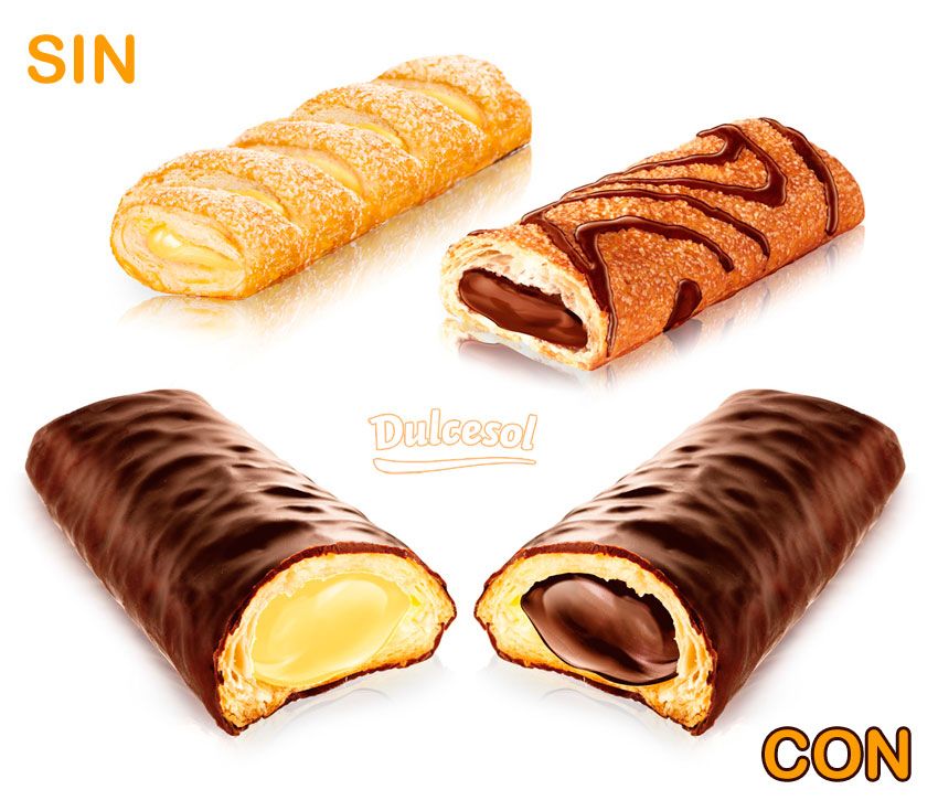 Colar palhetas cheias de creme, cabelo de anjo, caixas de chocolate de 2 a 8kg