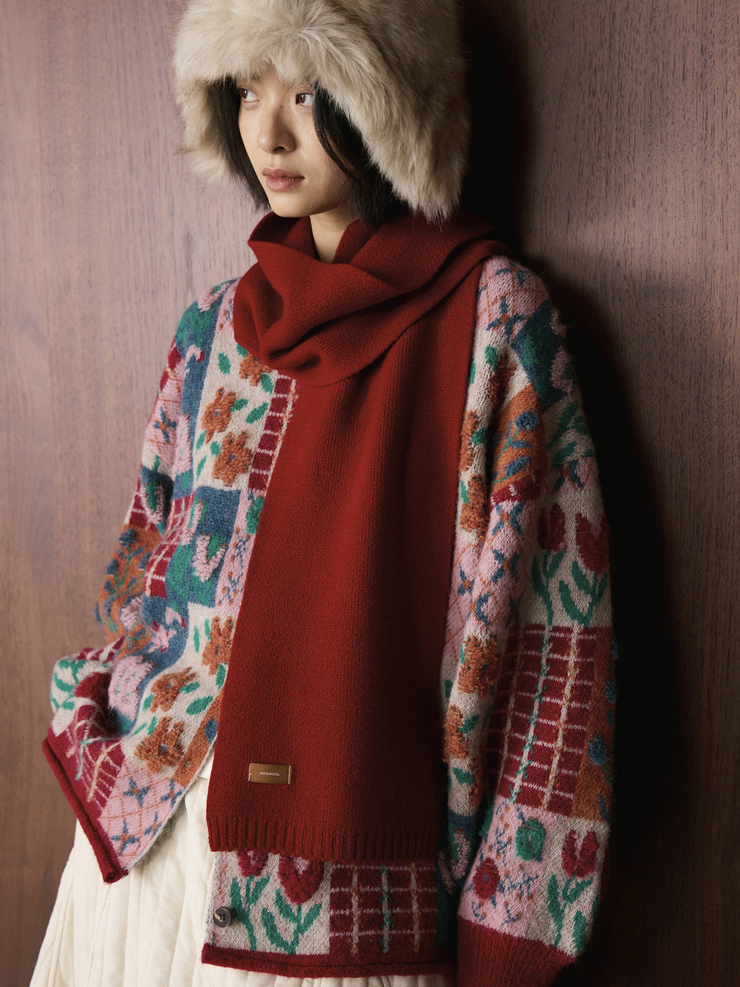 SEIZPROJECTS классический мягкий шарф унисекс из натуральной шерсти