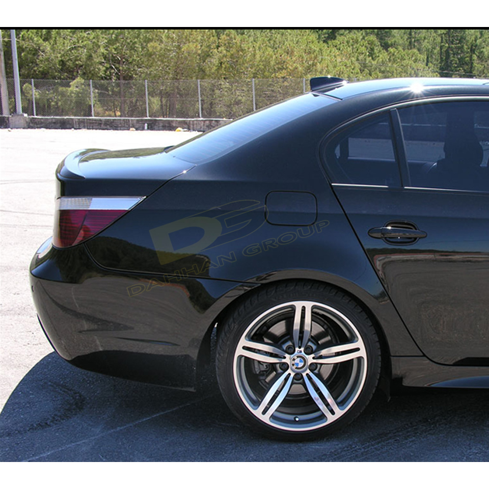 B.M.W 5 Series E60 and E60 LCI 2003-2010 Rear Trunk Spoiler Extension Painted or Raw Surface Plastic E60 Kit Rear Wing