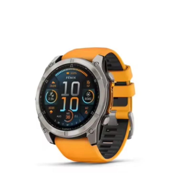 Unisex Premium Garmin Fenix 8 Pro Smartwatch 51 mm 47 mm AMOLED-display Kompas Wekker Afstandsbediening Multispor