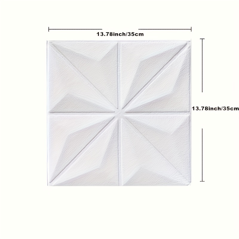 Autocollants muraux auto-adhésifs 3d, 35x35cm, décoration chaleureuse, fond de plafond, mousse imperméable, papier peint Anti-collision