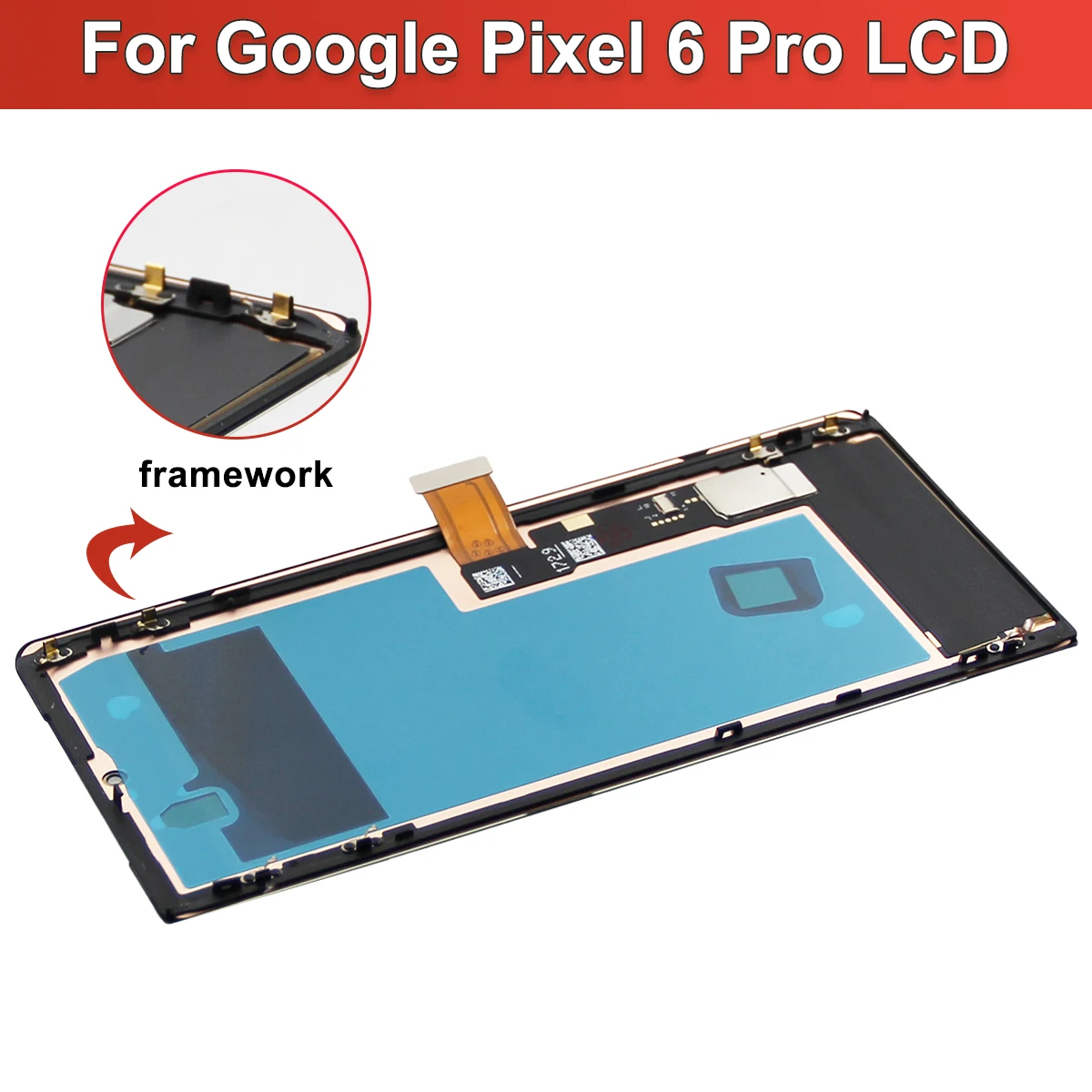 6,7 "Für Google Pixel 6 Pro lcd Display Ersatz Für Google Pixel 6 Pro GLUOG G8VOU GF5KQ Display Touchscreen digitizer