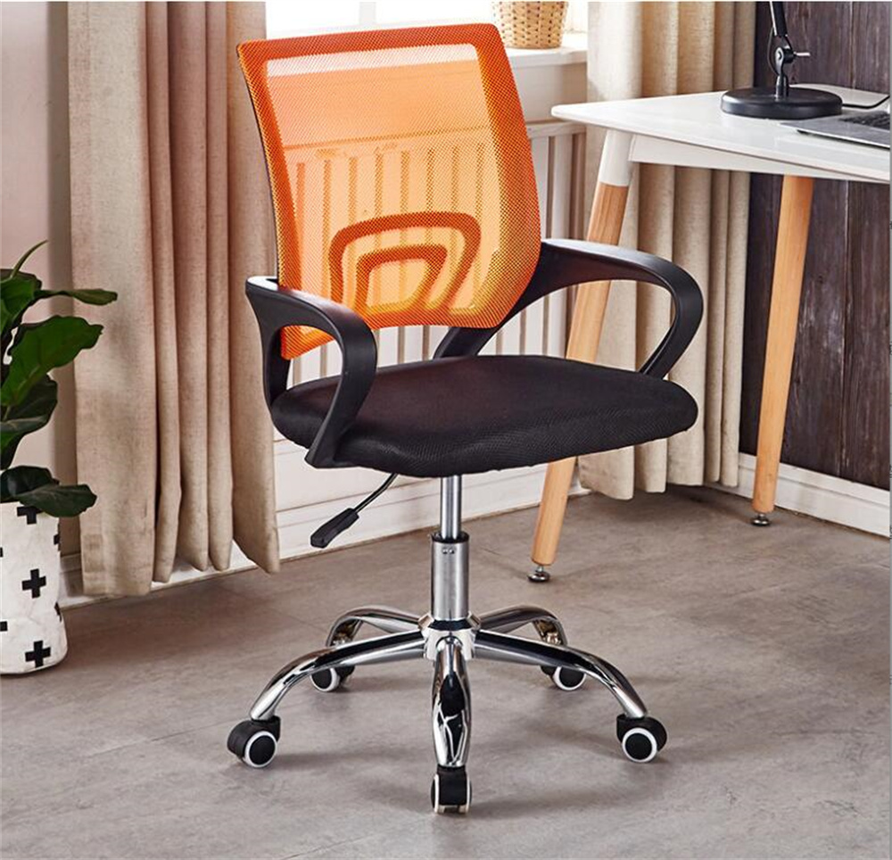 Silla de Oficina con Soporte Lumbar Giratoria Escritorio Sillon Ruedas Despacho casa sillas metal