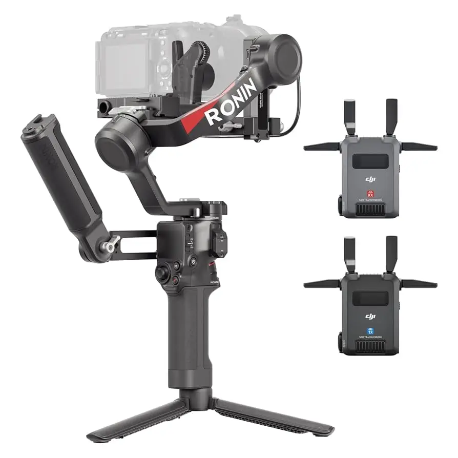 Zupełnie nowy DJI RS 4 Pro Combo, 3-osiowy stabilizator gimbal do aparatów fotograficznych, stabilizator do kamer DSLR i filmowych Canon/Sony/Panasonic/Nikon