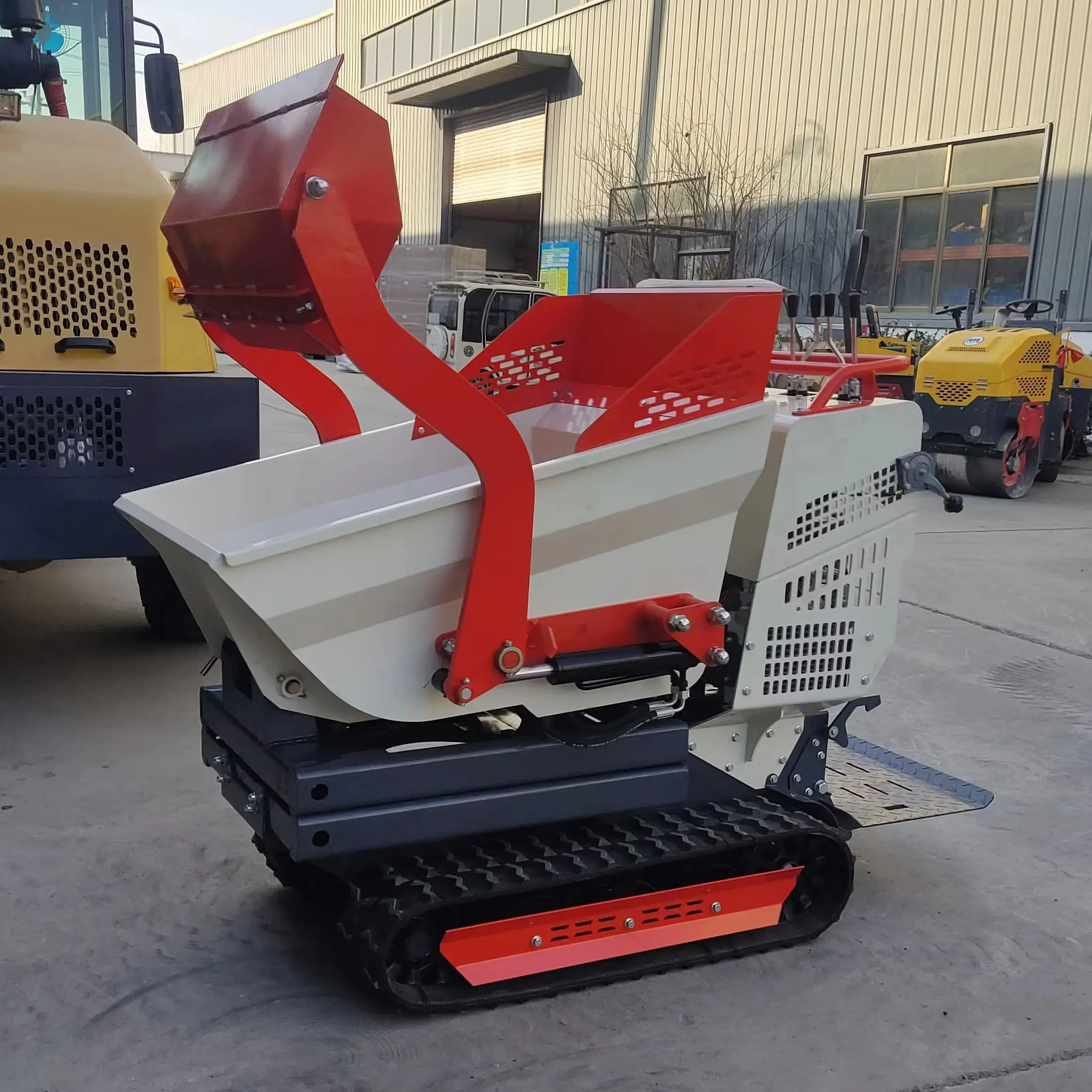 Mini Crawler Dumper Truck 500 KG Hydraulic Garden Use Mini Dumpers High Quality Self-loading Micro Track Customized For Sale