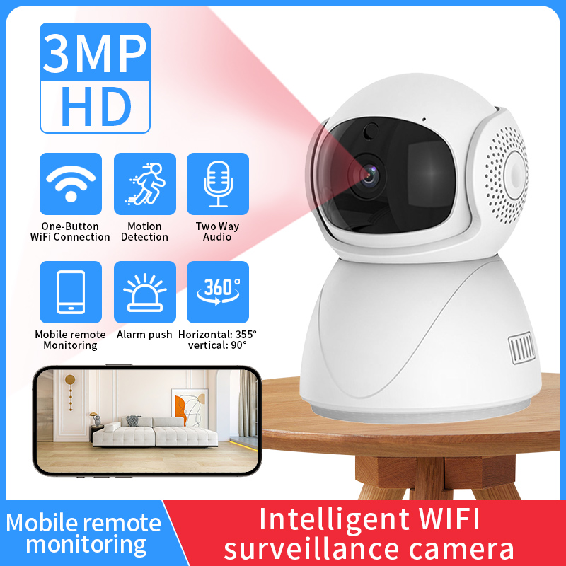 Cámara inalámbrica FHD WIFI PTZ IP CCTV Protector de seguridad cámara de vigilancia seguimiento automático inteligente Monitor de bebé con Google Alexa