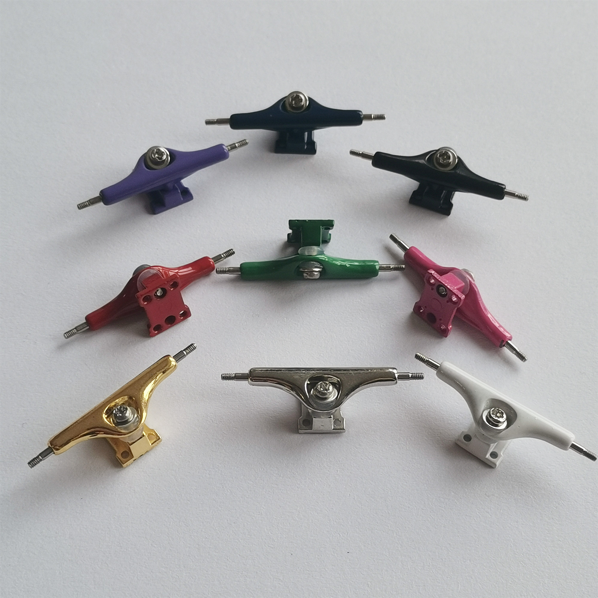 Caminhão de dedo de 34mm 32mm, nova forma, eixo único, mini skate, brinquedos para crianças