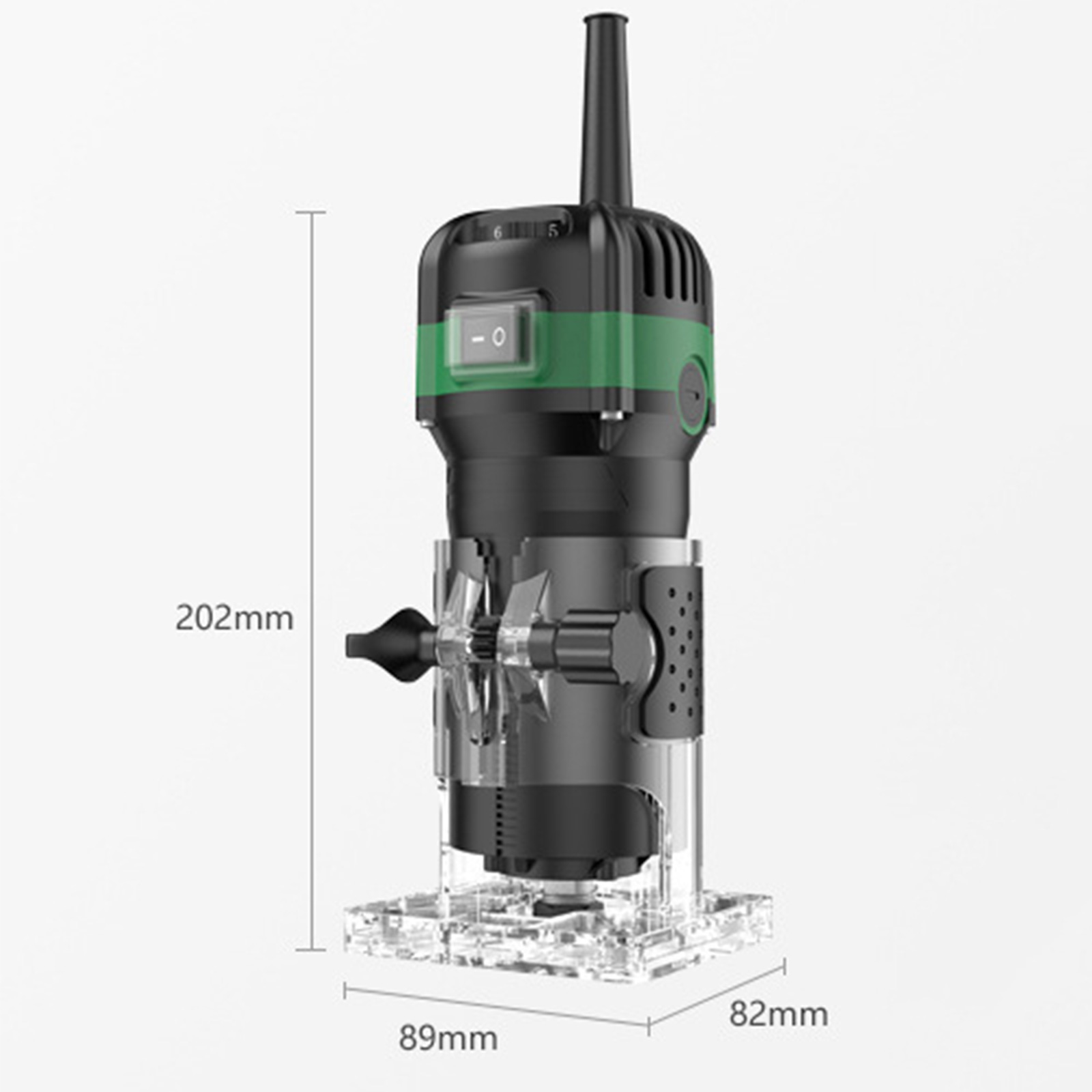 Hout Router Machine 6.35Mm Diameter Molenmachine Elektrische Molenmachine 800W Hand Freesmachine 6 Snelheid 30,000Rpm
