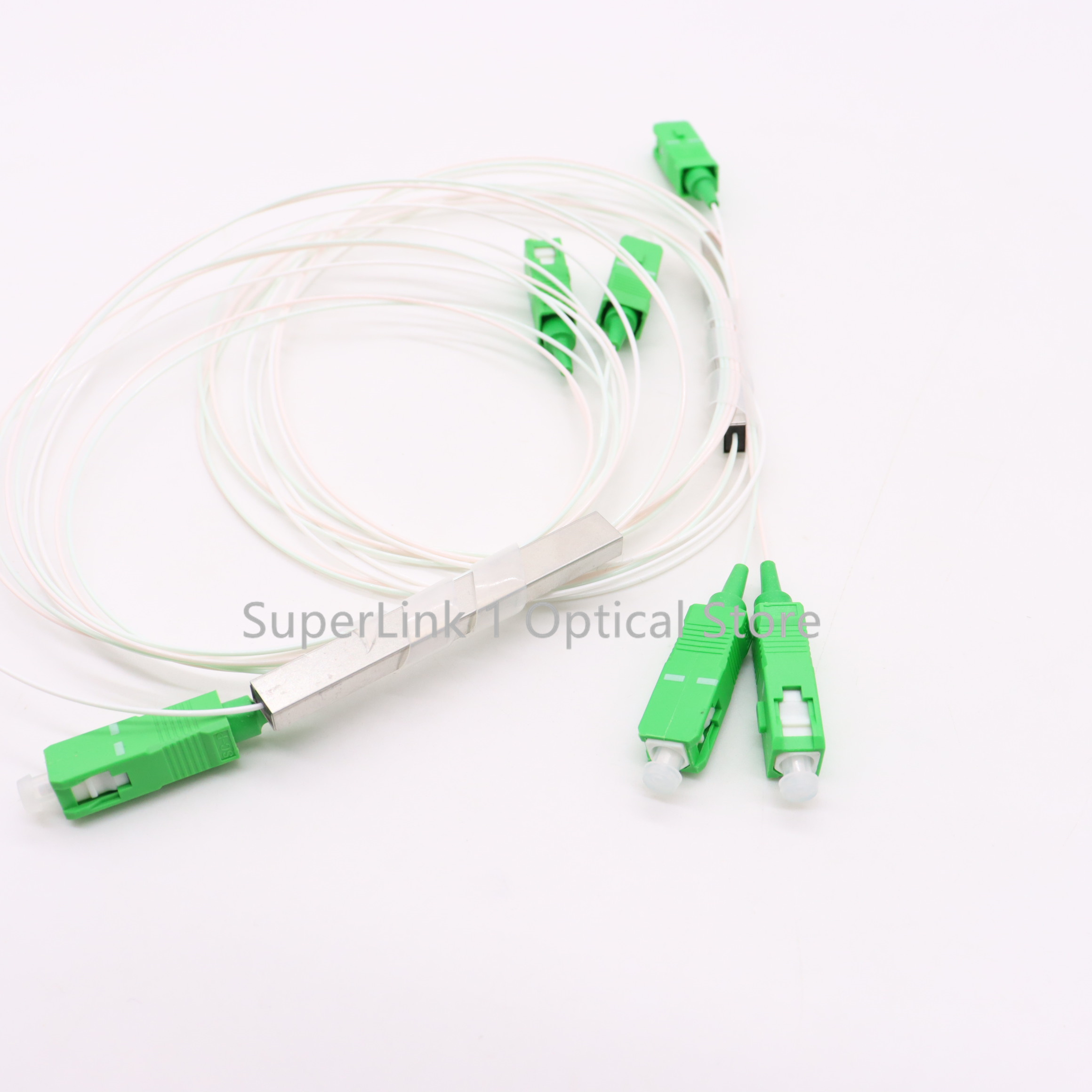 5 шт./10 шт. оптоволоконный разветвитель PLC 1x2 SC APC 1:2 ftth Мини-стальная трубка типа 0,9 мм оптоволоконный разветвитель SC/APC Разъем