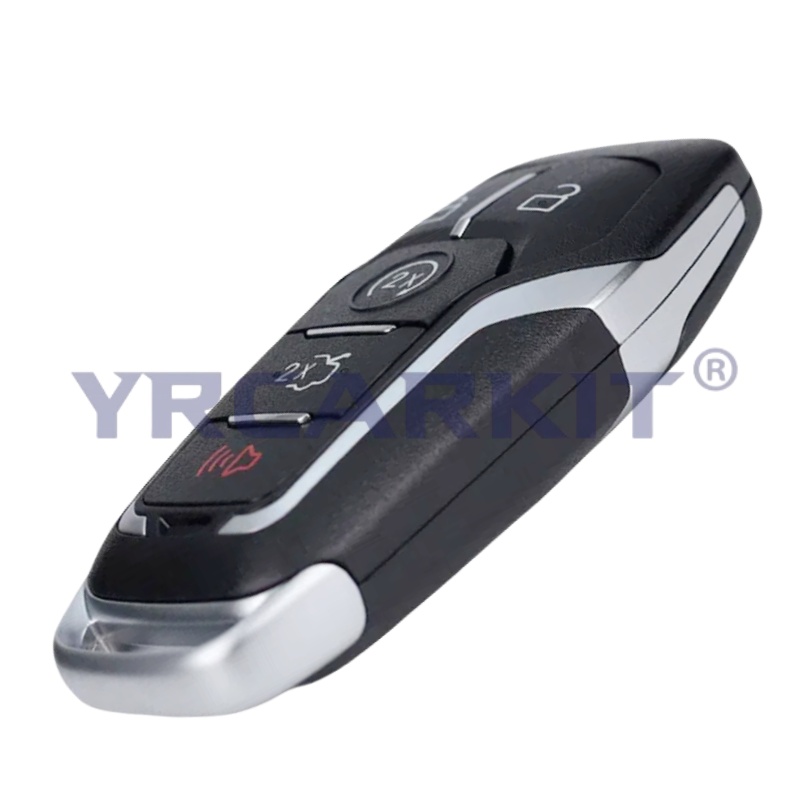 リモートスマートキーフォブシェルケース、キーレスエントリー、フォードフュージョン、マスタング、エクスプローラー、lsheln、mkz、mkc、2013-2017用ボタンパッドカバー