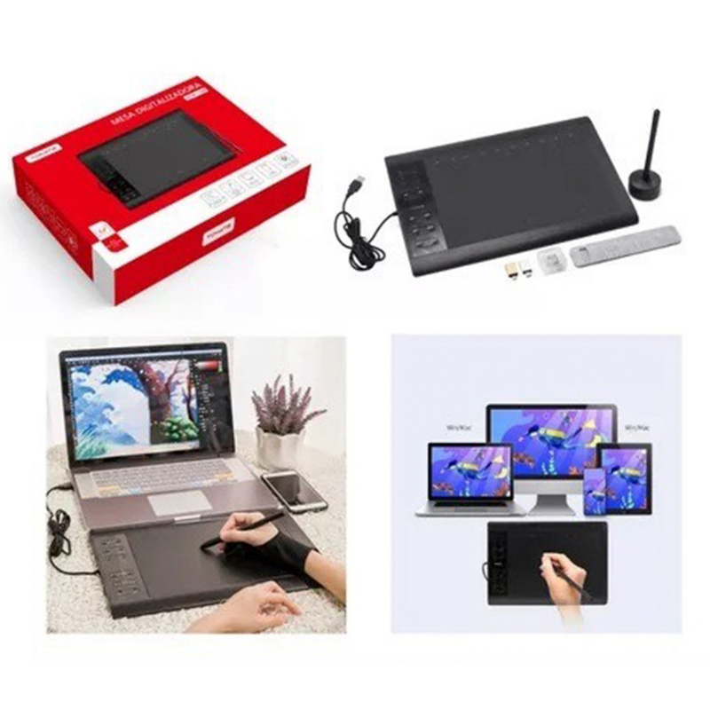 Mesa Digitalizadora Tomate com Caneta De Experiência Natural 11,6 Com Sensibilidade de Pressão