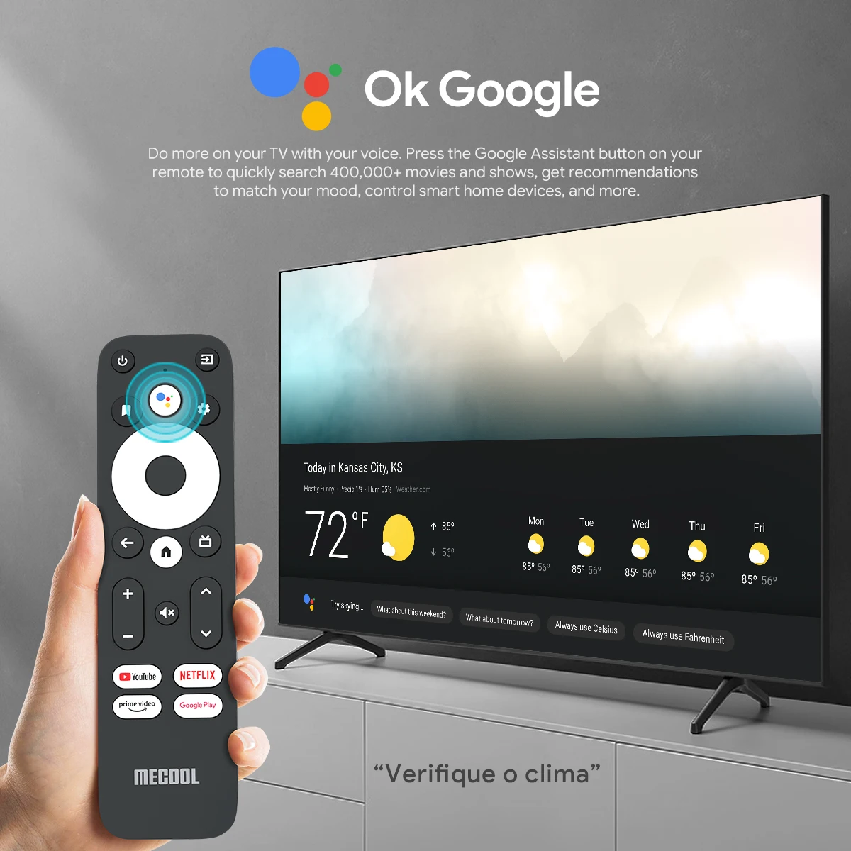 Mecool KM2 plus S905X4 Android 11 TV Box smart 4K für Netflix 2GB 16GB Dolby Atmos USB3.0 100M LAN Set-Top-Box TV-Receiver 2022