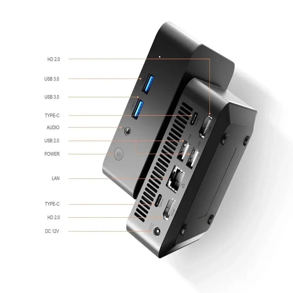 Intel Celeron N5095A Mini PC Windows 11 Pro 16GB DDR4 1TB SSD WiFi 6 M.2 UHD Grafica 1000Mbps Display a tre schermi PC Desktop