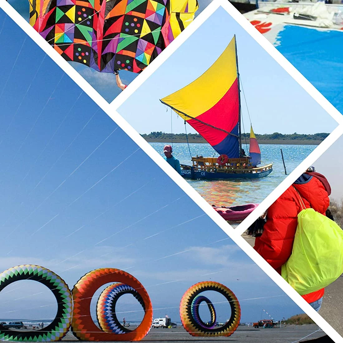 40D ผ้าไนลอน Ripstop PU เคลือบกันน้ำทนทาน Kite ผ้าร่มชูชีพ Inflatable ธง Tarp เต็นท์โครงการ DIY