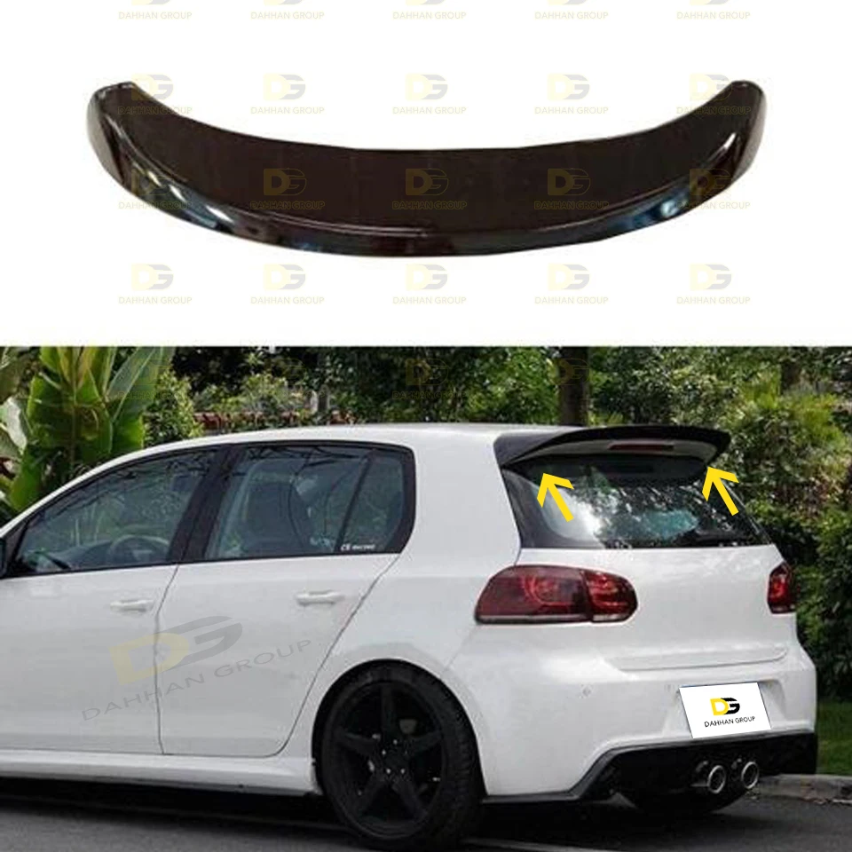 V.W Golf MK6 2008 - 2012 ABT estilo alerón trasero, superficie en bruto o pintada, plástico ABS de alta calidad Golf R Line GTI Kit