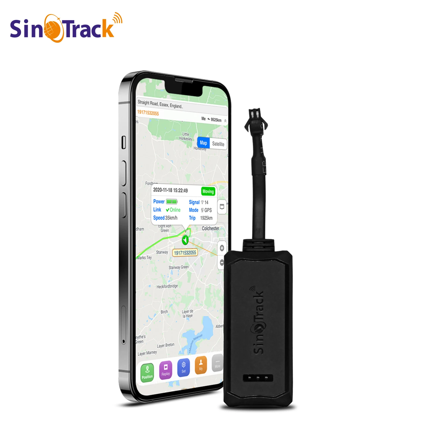 SinoTrack Mini rastreador GPS GSM ST-900 para motocicleta de coche con aplicación Web gratuita de vehículo