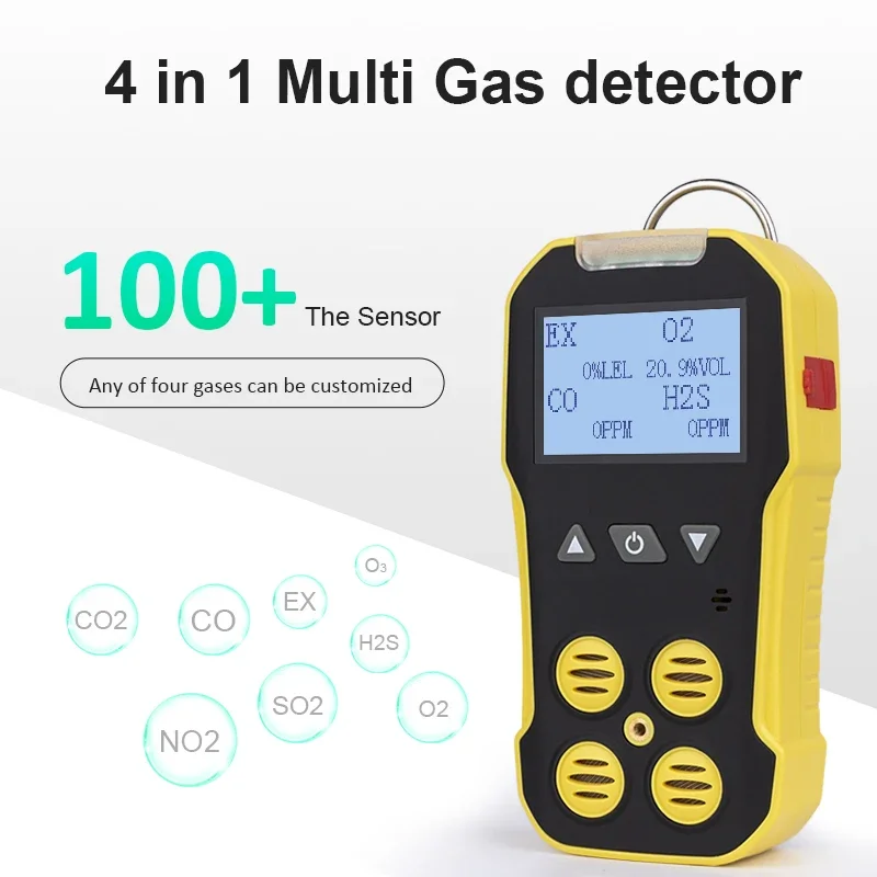 Bosean-マルチガス検出器、4 in 1、可燃性リーク