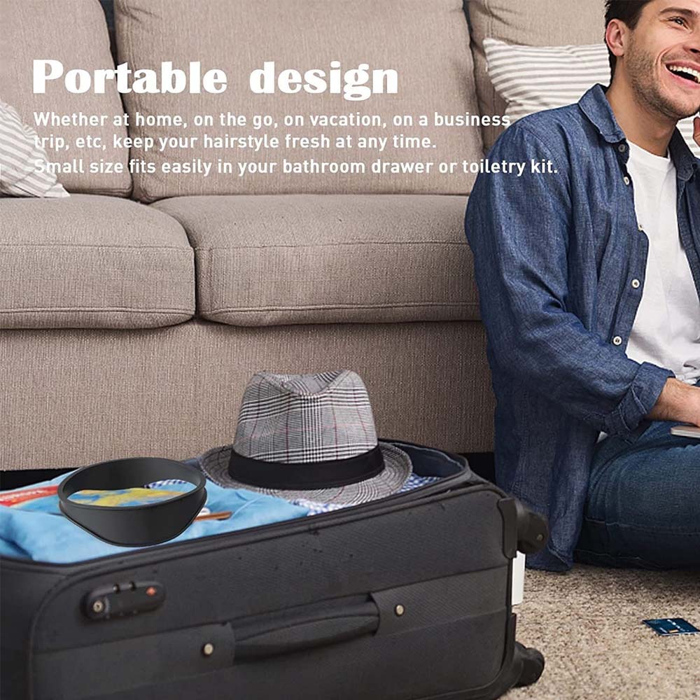 Diy casa cortes de cabelo curvo bandana silicone decote modelo de barbear e guia de corte de cabelo ferramenta de estilo de cabelo