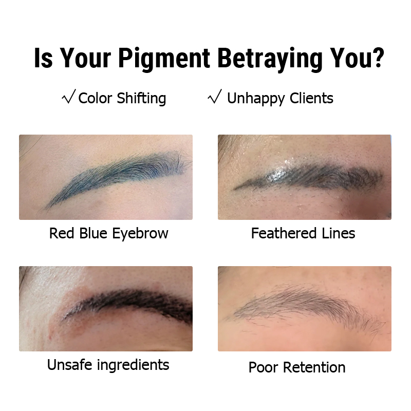 AIMOOSI Professionelles Microblading-Pigment für Nano-Brauen |   REACH-zertifizierte Permanent-Make-up-Tattoo-Tinte für PMU-Künstler |   3 ml