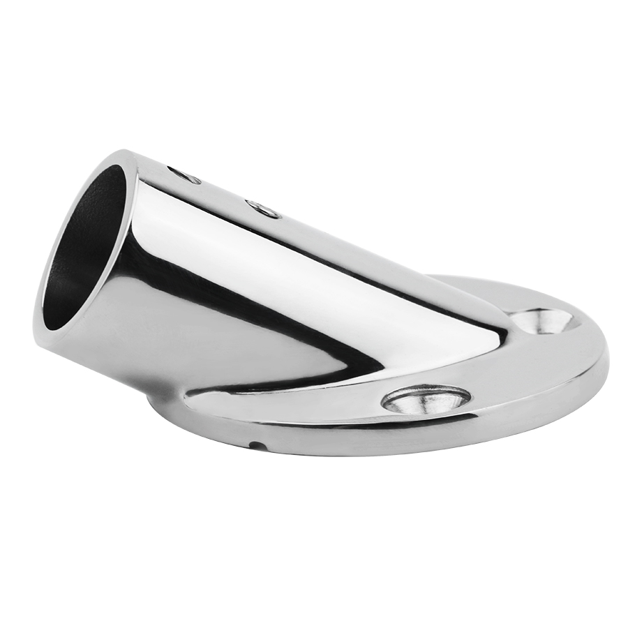 25mm 30 45 60 90 Degrees Mount Pipe Stanchion Stainless Steel Boat Handrail Fittings Stanchion Round Base