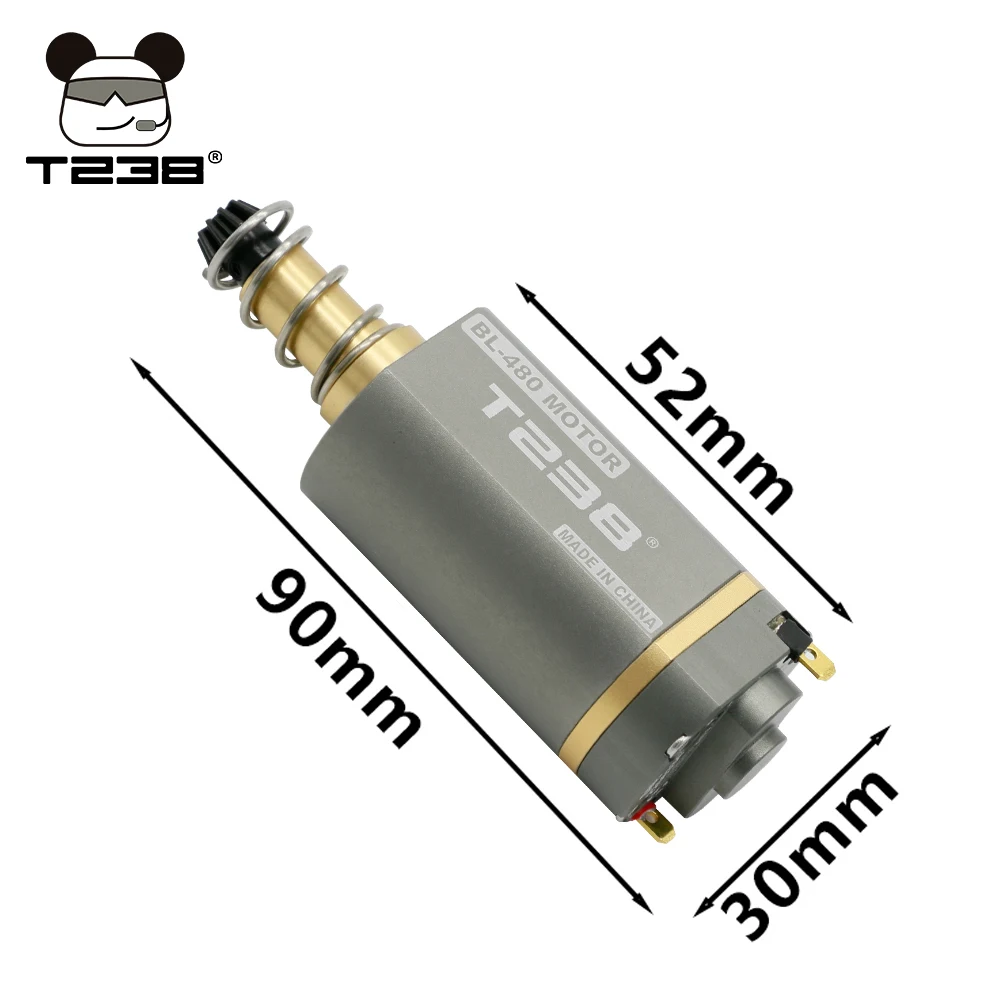 T238 Động Cơ Không Chổi Than Mô-men Xoắn Cao Tốc Độ Cao Airsoft Trục Dài AEG Động Cơ Hiệu Suất Nhiệt Cao Vô Cấp Điều Chỉnh Tốc Độ Xe Máy
