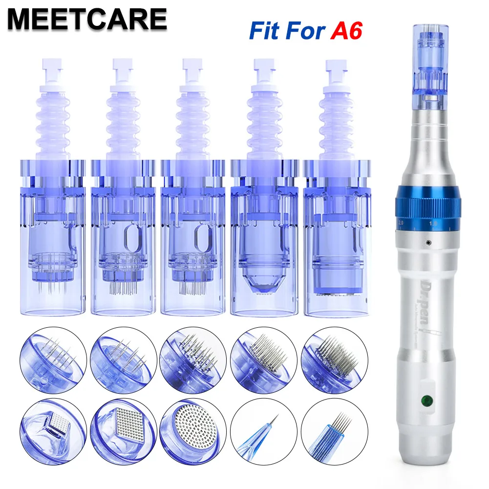 A6 dr caneta cartucho agulha baioneta agulhas de tatuagem microagulha mesoterapia 9pin 12pin 36pin 42pin 3d 5d redondo nano microagulhamento